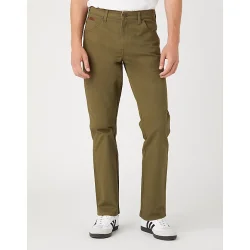 WRANGLER TEXAS JEANS SLIM STRETCH MILITARE GREEN (VINTER BOMULD)