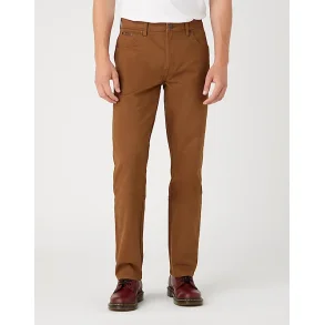 WRANGLER TEXAS JEANS SLIM STRETCH SADDLE BROWN (VINTER BOMULD)