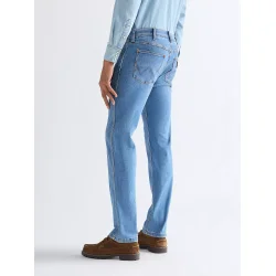 WRANGLER GREENSBORO JEANS (STRETCH) LYSEBL� (EKSTRA BL�D)