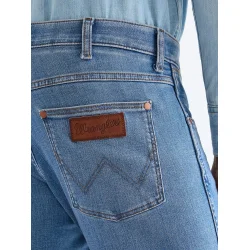 WRANGLER GREENSBORO JEANS (STRETCH) LYSEBL� (EKSTRA BL�D)