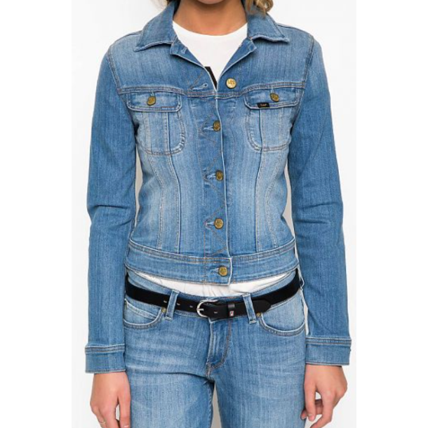 LEE RIDER DENIMJAKKE BRIGHT BLUE
