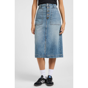 LEE NEDERDEL PATCH MIDI SKIRT 