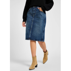 LEE NEDERDEL MIDI SKIRT DARK 