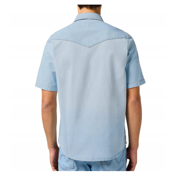 WRANGLER SKJORTE COWBOYSKJORTE  KORT �RME.  