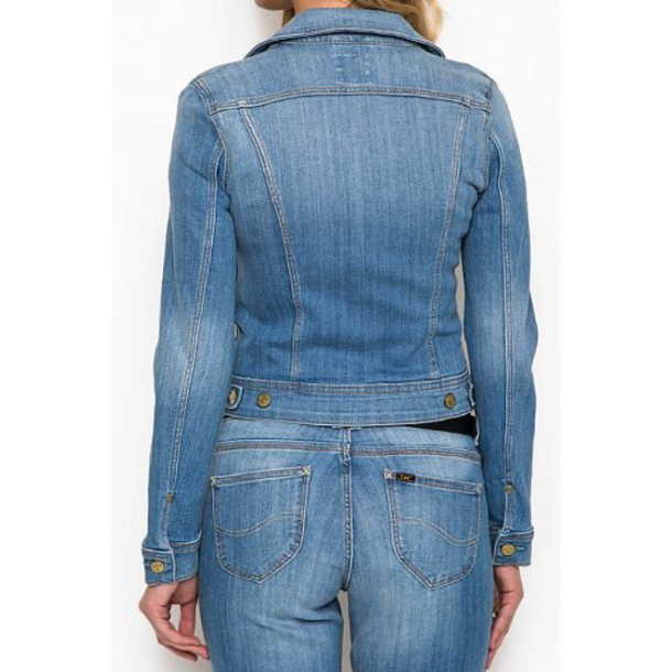 LEE RIDER DENIMJAKKE BRIGHT BLUE