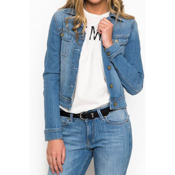 LEE RIDER DENIMJAKKE BRIGHT BLUE
