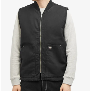 DICKIES DUCK CANVAS VEST SW BLACK