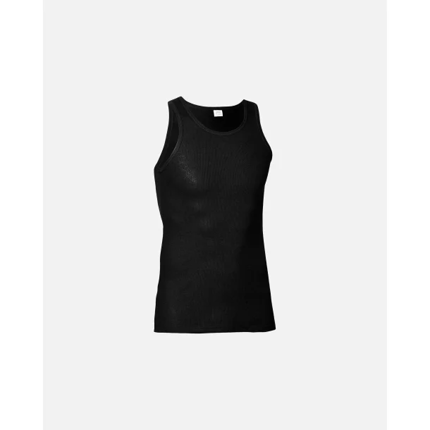 Classic" tank-top (singlet) | 100% bomuld | sort
