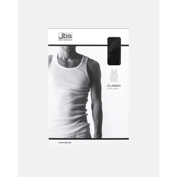 "Classic" tank-top (singlet) | 100% bomuld | sort