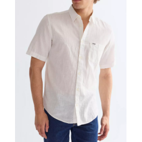 WRANGLER SKJORTE KORT �RME  HVID (H�R/BOMULD)