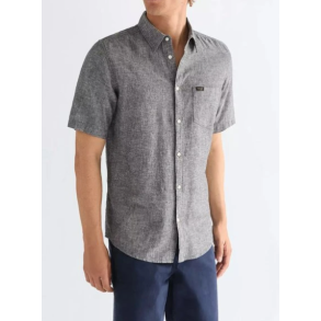 WRANGLER SKJORTE KORT �RME  LYSEBL� (H�R/BOMULD)