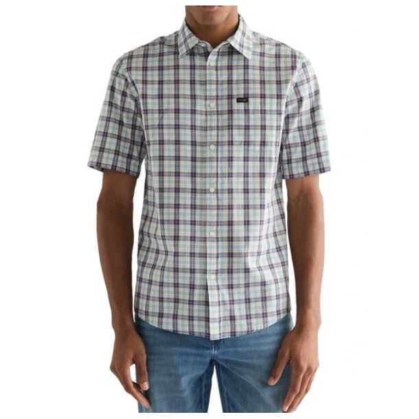 WRANGLER SKJORTE KORT �RME  