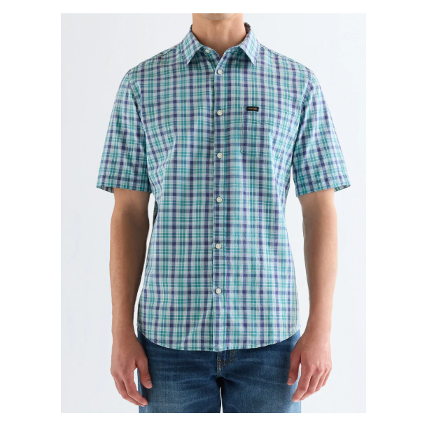 WRANGLER SKJORTE KORT �RME  