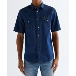 WRANGLER SKJORTE COWBOYSKJORTE  KORT �RME.  