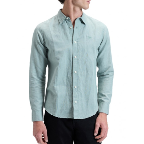LEE SKJORTE LANG �RME  MINT/GR�N (H�R/BOMULD)