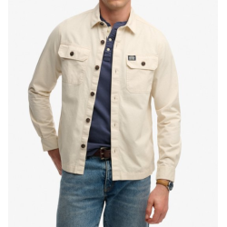 SUPERDRY OVERSHIRTS SKJORTE (BEIGE)