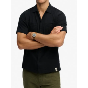 SUPERDRY SKJORTE KORT �RME SORT