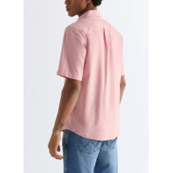 WRANGLER SKJORTE KORT �RME  DUSTY ROSE (H�R/BOMULD)