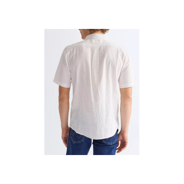 WRANGLER SKJORTE KORT �RME  HVID (H�R/BOMULD)