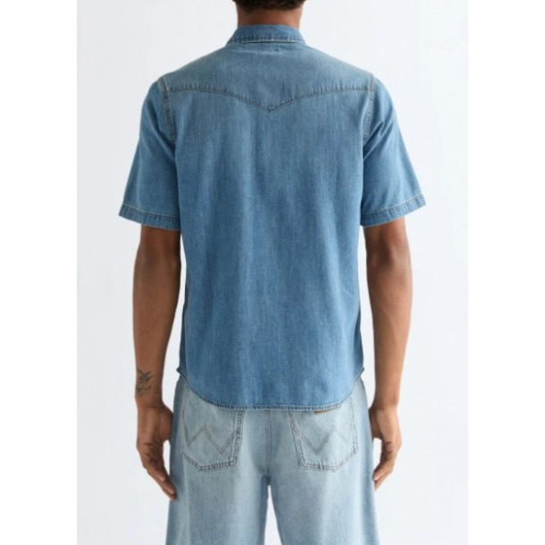 WRANGLER SKJORTE COWBOYSKJORTE  KORT �RME.  