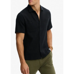 SUPERDRY SKJORTE KORT �RME SORT