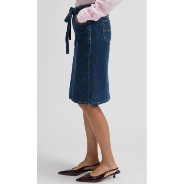 LEE NEDERDEL MIDI SKIRT WITH BOW SEASIDE TRIP