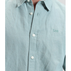 LEE SKJORTE LANG �RME  MINT/GR�N (H�R/BOMULD)