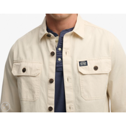 SUPERDRY OVERSHIRTS SKJORTE (BEIGE)