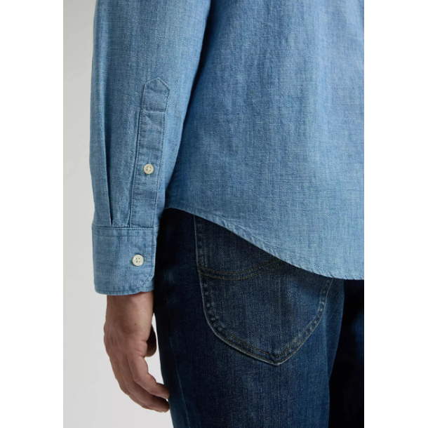 LEE SKJORTE LANG �RME  BL� (CHAMBRAY)
