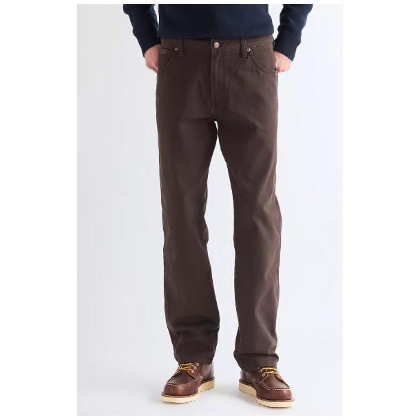 WRANGLER TEXAS JEANS STRETCH (VINTERBOMULD) BRUN