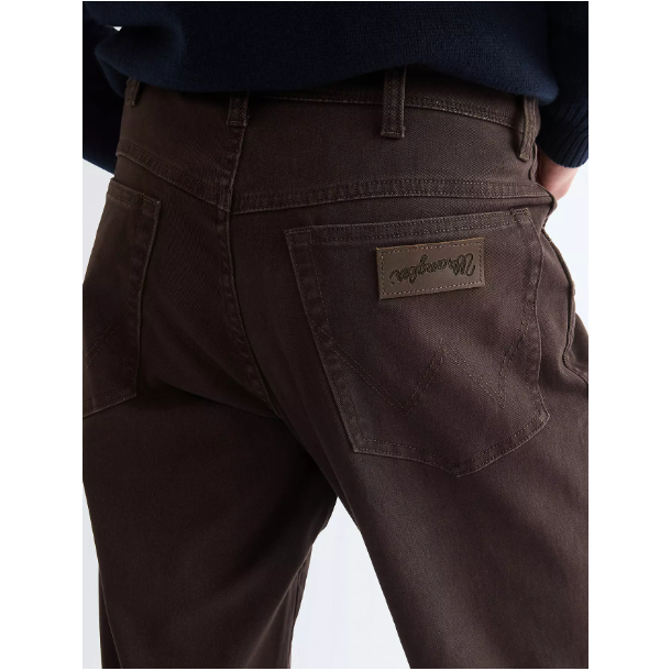 WRANGLER TEXAS JEANS STRETCH (VINTERBOMULD) BRUN 
