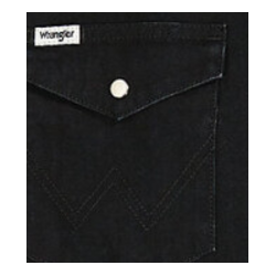 WRANGLER COWBOYSKJORTE (SORT) (F STR.)