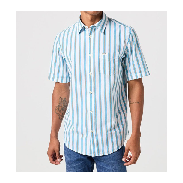 WRANGLER SKJORTE KORT RME.  (KUN M)