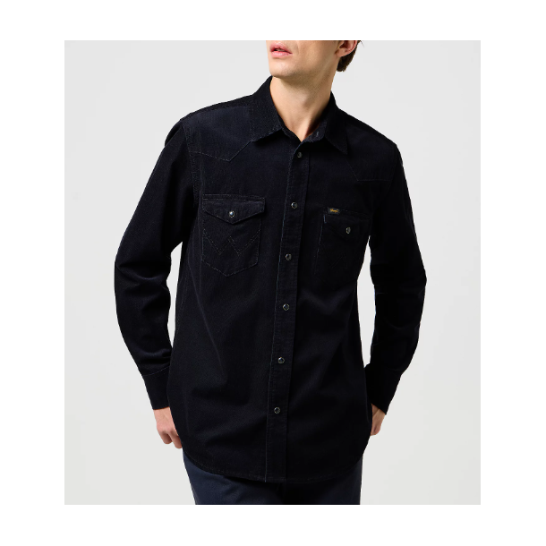 WRANGLER SKJORTE SORT (FLJL)