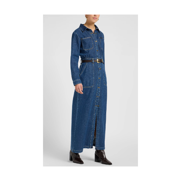 LEE MAXI DENIM UTILITY DRESS
