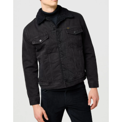 WRANGLER SHERPA JAKKE (SORT) 