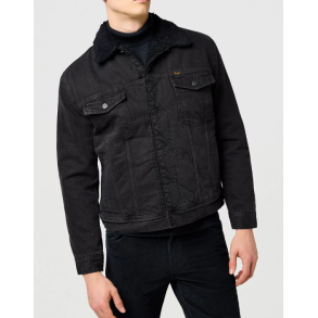 WRANGLER SHERPA JAKKE (SORT) 