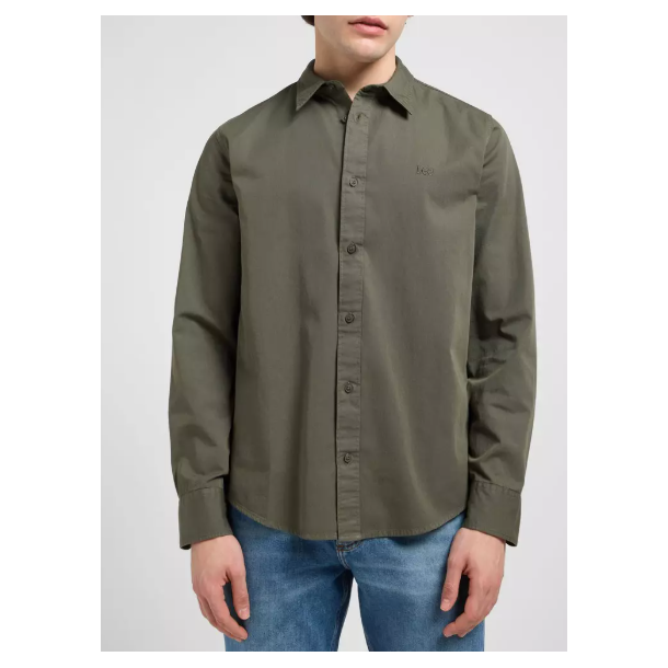 LEE SKJORTE LANG RME  OLIVEN