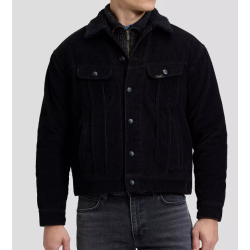 LEE SHERPA JAKKE  RELAXED FL�JL (SORT)