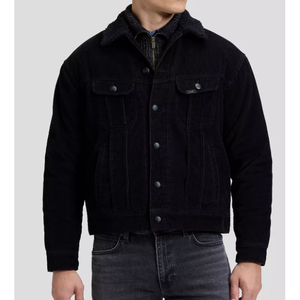 LEE SHERPA JAKKE  RELAXED FL�JL (SORT)
