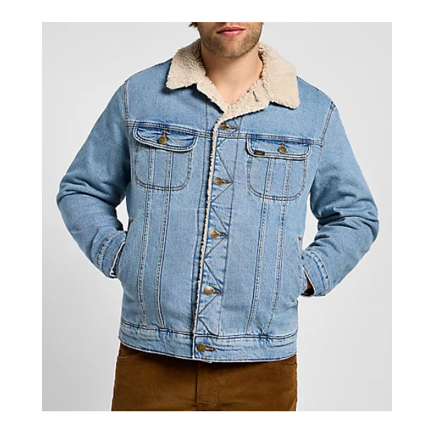 LEE SHERPA JAKKE STONEWASH