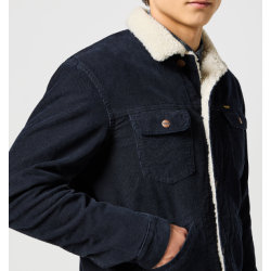 WRANGLER SHERPA JAKKE FLJL (SORT) (F STR.)
