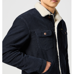 WRANGLER SHERPA JAKKE FLJL (SORT) (F STR.)