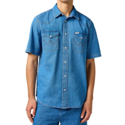  WRANGLER SKJORTE KORT RME.  