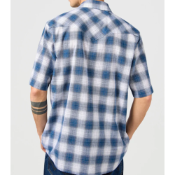 WRANGLER SKJORTE KORT RME  BL 