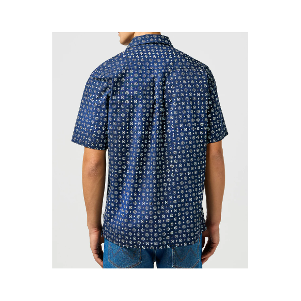 WRANGLER SKJORTE KORT RME  BL 