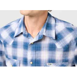 WRANGLER SKJORTE KORT RME  BL 