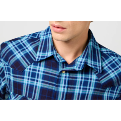 WRANGLER SKJORTE KORT RME  BL 