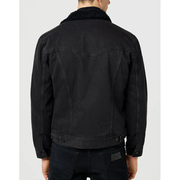 WRANGLER SHERPA JAKKE (SORT) 