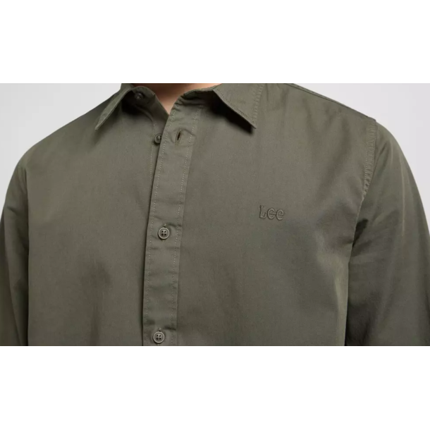 LEE SKJORTE LANG RME  OLIVEN